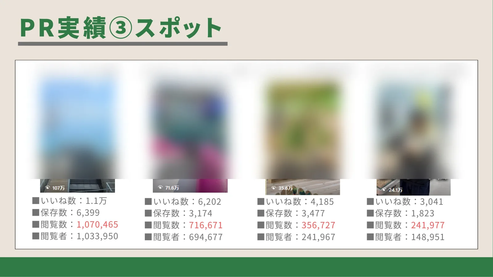 PR実績 スポット